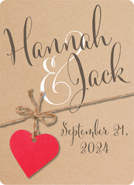 Rustic Chic Wedding Playing Cards